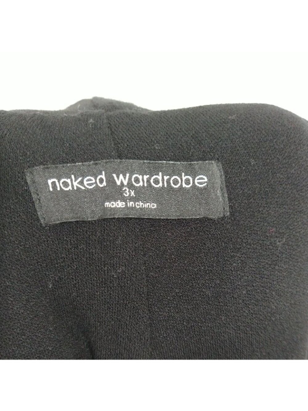 Naked Wardrobe Pants Pull-on Women Size 3X Black Lined Elastic Waist NO Pockets - Picture 3 of 6